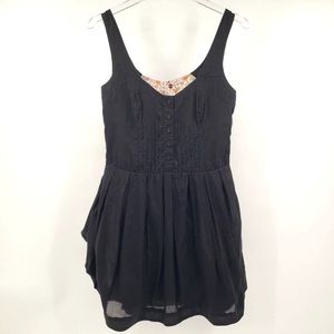 Anthropologie Maeve Black Cotton Dress Size 4